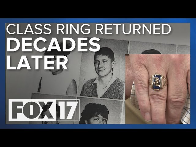 Man reunites with class ring lost in 1968