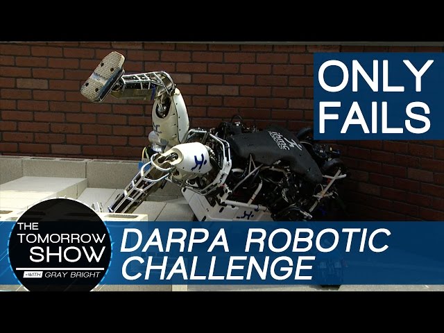 The Robot Olympics and Commentary - Just the FAILS - Robots at the DARPA Robotic Challenge