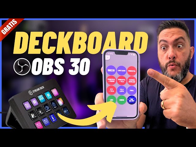 CONTROLE O OBS 30 PELO CELULAR!!! Deckboard Update [Websocket 5+]