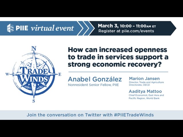 How can increased openness to trade in services support a strong economic recovery?