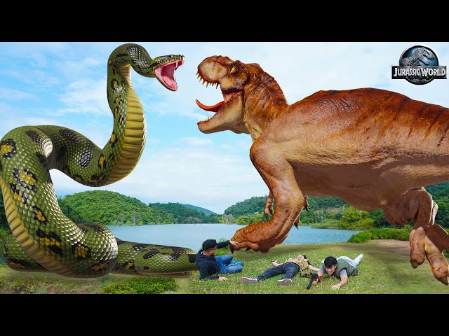 New Hollywood Movie (2023) Dinosaur Attack | T-rex Vs Anaconda | Jurassic Park| Dinosaur | Ms.Sandy
