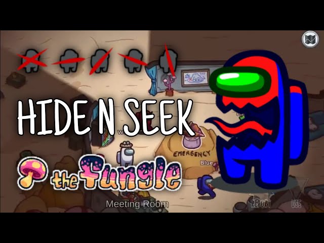 Hide and Seek in the New Fungle Map - Among us