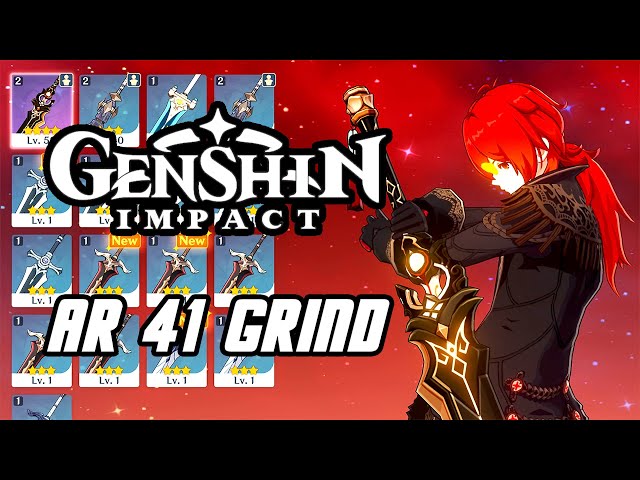Genshin Impact - Chill Stream, AR 41 Grind, Leveling Diluc to 80 (PS4 PRO)