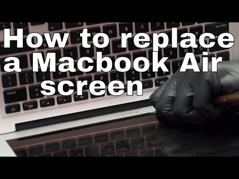 How to replace A1466 Macbook Air screen updated video.