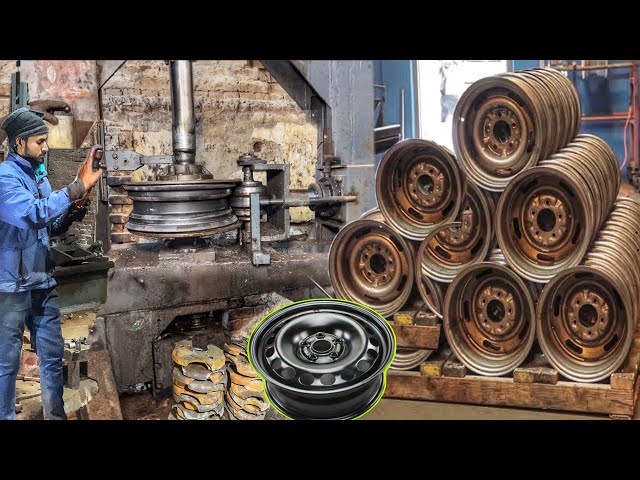 Manufacturing vehicles iron wheel Rim in Factory | Production Process wheel Rim - производство колес