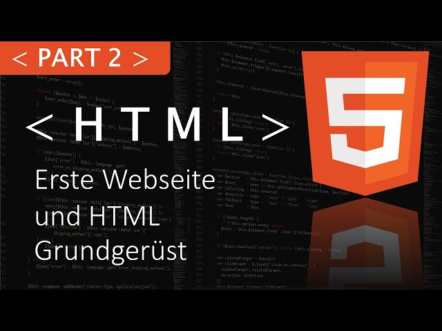 HTML Erste Webseite und HTML Grundgerüst [Part 2 HTML Tutorial]