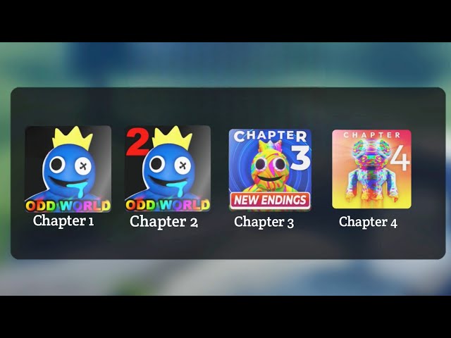 Rainbow Friends Chapter 1 2 3 4 Full Gameplay