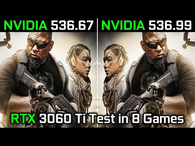 Nvidia Drivers (536.67 vs 536.99) RTX 3060 Ti Test in 8 Games 2023