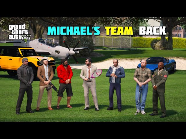 GTA 5 : MICHAEL'S ALL TEAM MEMBERS IS BACK || BB GAMING