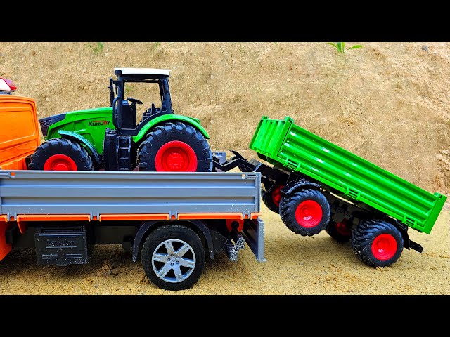 Dump truck finds and rescue tractor - BonBon Cars Tv