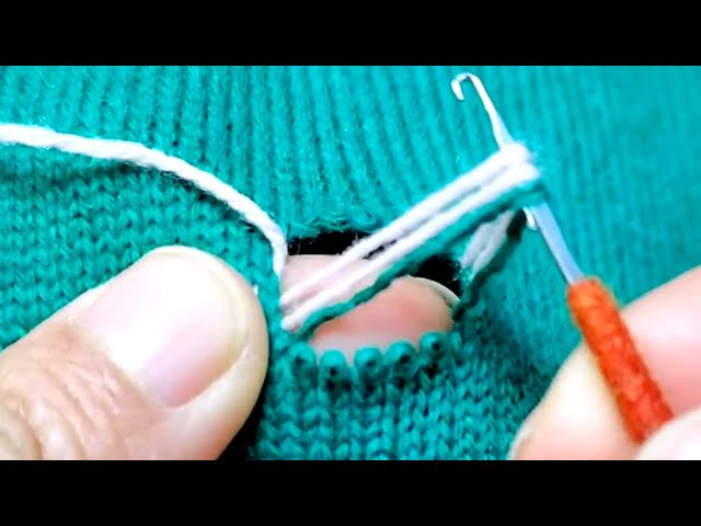 Amazing Way to Invisibly Repair Holes in Sweaters at Home Yourself
