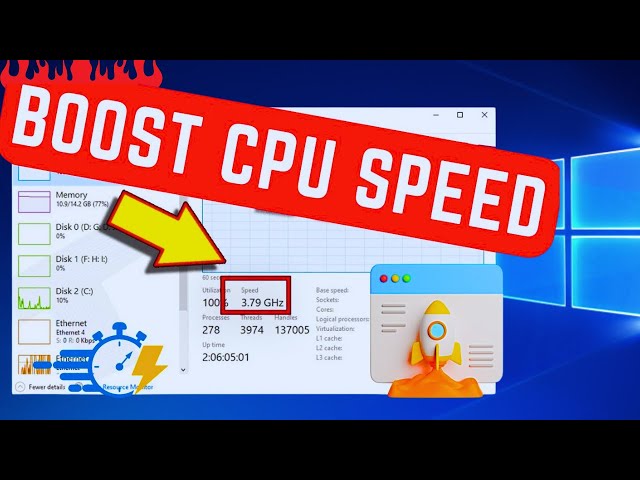 How To Boost Processor Speed  or CPU SPEED in Windows 10/11