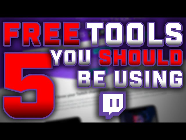 5 FREE Streamer Tools You SHOULD Be Using!