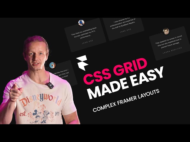 Create Complex Layouts EASILY with Framer's CSS GRID