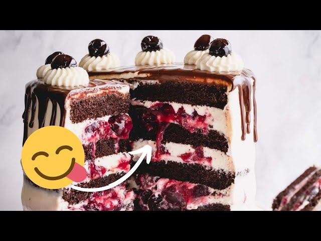 upgraded Black Forest cake - IMPRESSIVE!
