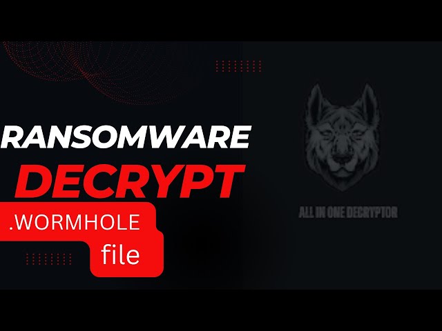 Wormhole (.Wormhole) ransomware virus - removal and decryption