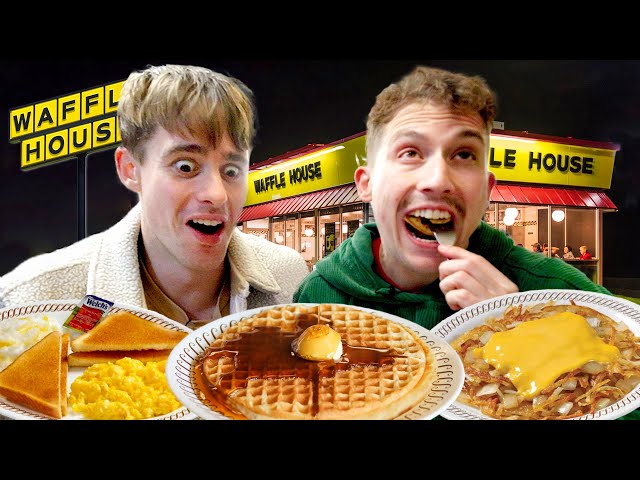Brits try Waffle House for the first time!