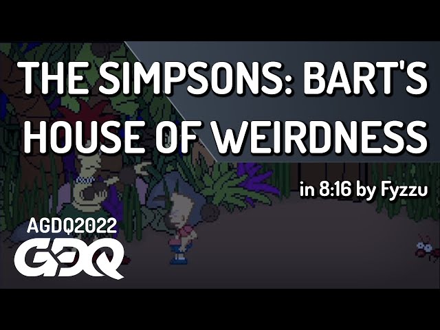 The Simpsons: Bart's House of Weirdness by Fyzzu in 8:16 - AGDQ 2022 Online