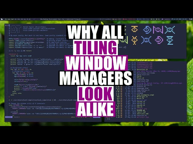 Why Desktop Environment Users Don't Understand Tiling Window Managers