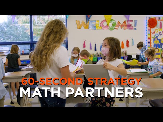 60-Second Strategy: Math Partners