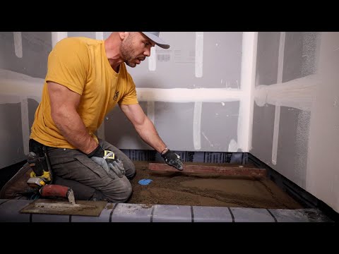 OLD SCHOOL Tile Shower Build 2024