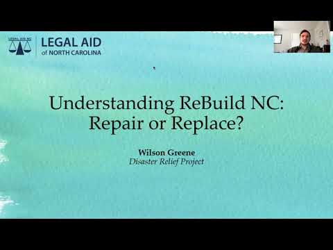 Disaster Relief: ReBuild NC