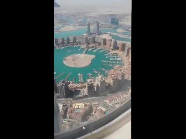 beautiful view of Pearl Qatar from the sky | The Pearl-Qatar