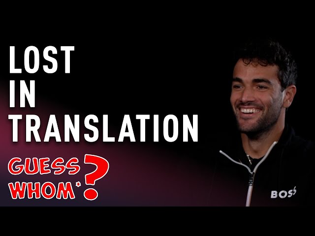 Matteo Berrettini's hilarious rooster impersonation | Guess Whom 2022