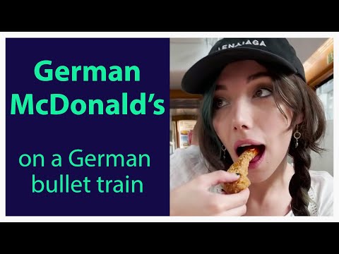 Trying GERMAN MCDONALD'S on Germany's fastest bullet train