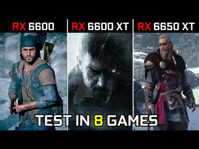 RX 6600 vs RX 6600 XT vs RX 6650 XT | Test in 8 Games | in 2022