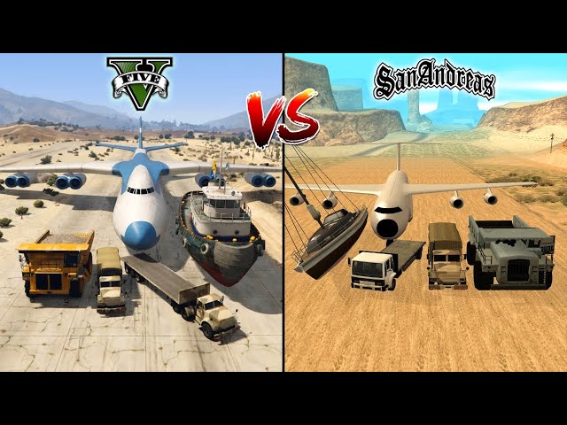 GTA 5 VS GTA SAN ANDREAS - WHICH IS BEST FOR TRANSPORT?