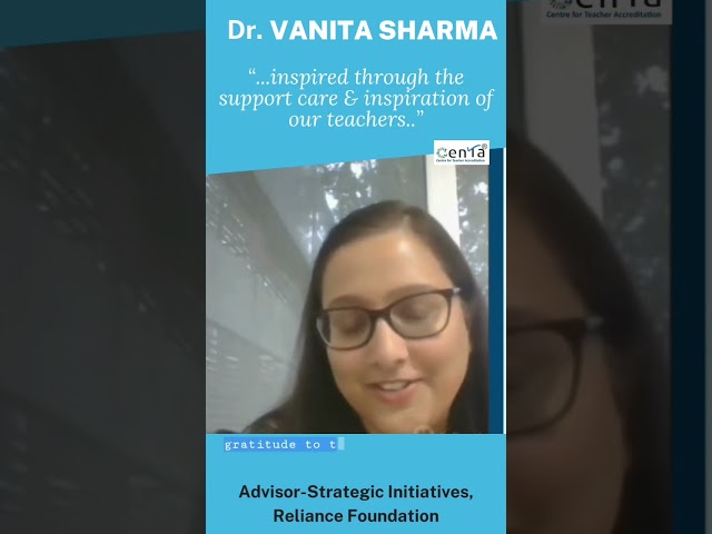 Dr. Vinita Sharma | World Teaches' Day