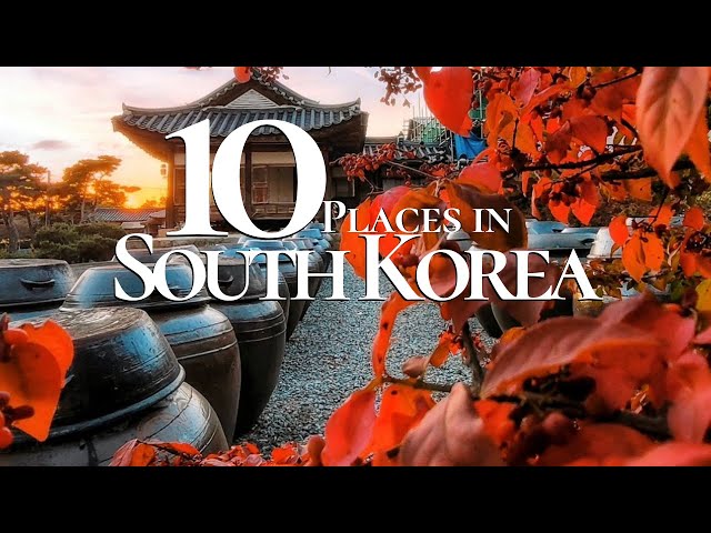 10 Most Beautiful Places to Visit in South Korea 4K 🇰🇷 | South Korea Travel Guide