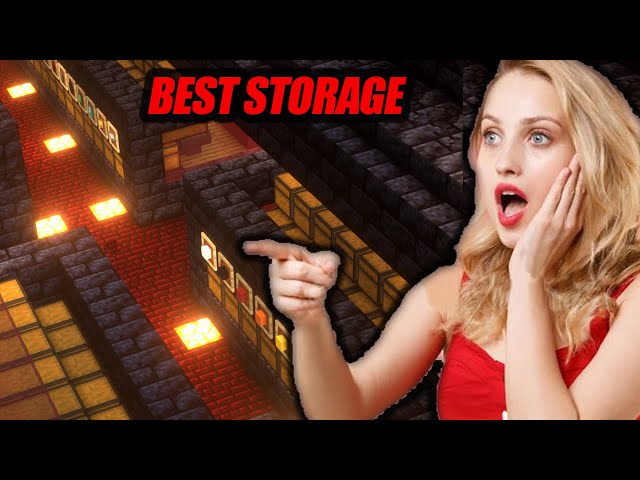 My Minecraft Storage System Makes All Girls Go Crazy - - Minecraft Hardcore #14