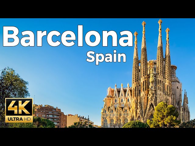 Barcelona, Spain Walking Tour (4k Ultra HD 60fps) – With Captions