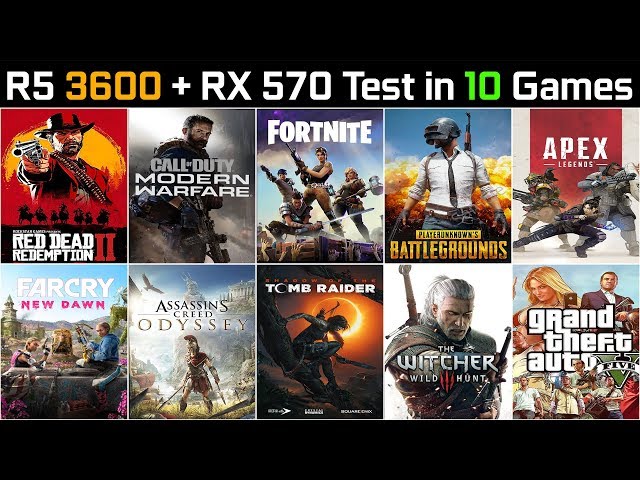 Ryzen 5 3600 + RX 570 Test in 10 Games  | 1080p