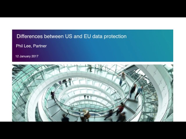 The differences between EU and US data protection laws