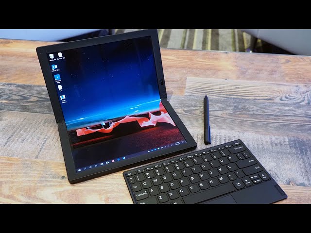 Hands On Lenovo's ThinkPad X1 Fold, World's First Foldable 5G PC At CES 2020!