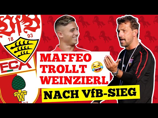 Nach VfB-Sieg gegen Augsburg: Pablo Maffeo trollt seinen Ex-Coach Markus Weinzierl 😂