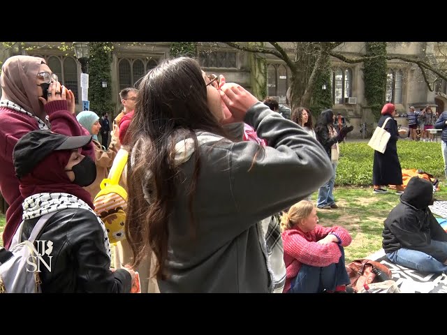 Princeton University students protest investments in Israel