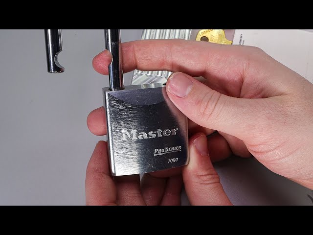Decoding and Re-Assembling a Master Lock Pro Series 7050 from a LegalLockPicker Parcel Opening!