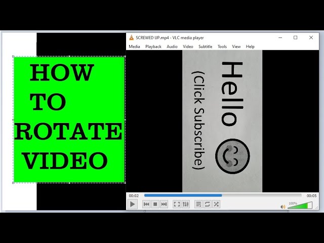 HOW TO ROTATE VIDEO on Windows