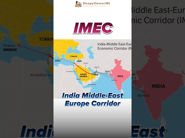 Useful Trick for UPSC Prelims 2024 | India Middle-East Europe Corridor #upscprelims