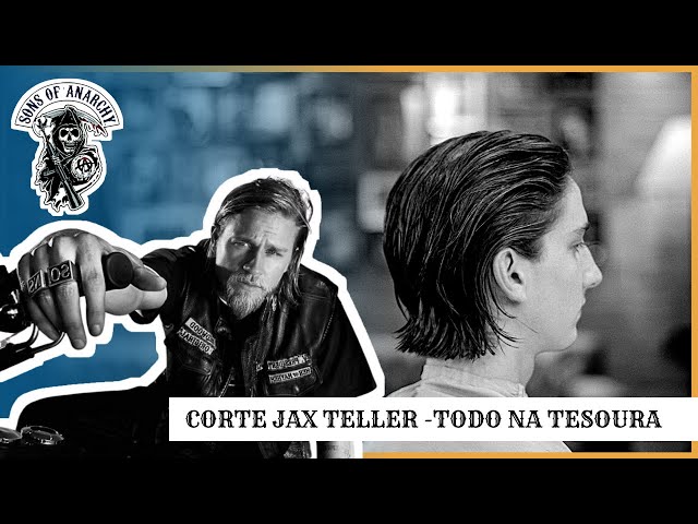 CORTE MEDIO TODO NA TESOURA - INSPIRADO EM JAX TELLER DE SONS OF ANARCHY