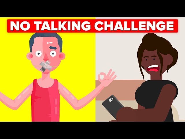 No Talking For 7 Days Challenge (Girlfriend Isn't Happy) || FUNNY ANIMATION CHALLENGE