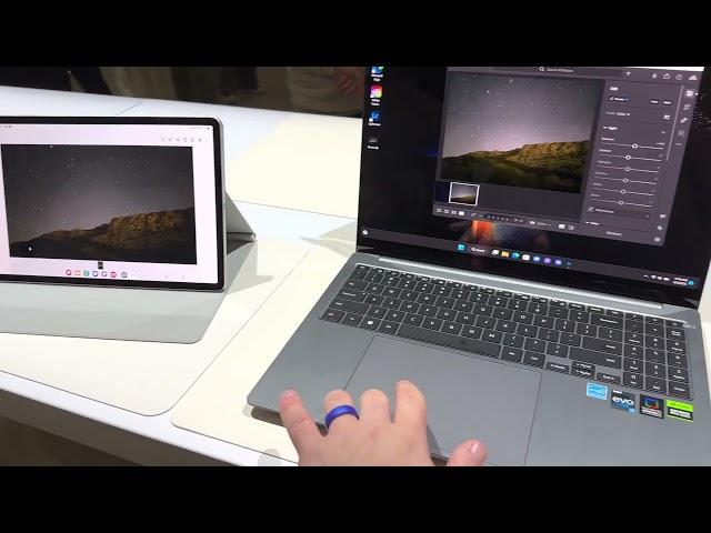 Samsung Multi-Screen Experience with Galaxy Book3, Galaxy S23 Ultra and Galaxy Tab at Unpacked 2023