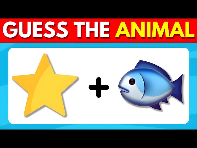 Can You Guess The ANIMAL By Emoji? 🐯🐼 | Emoji Quiz