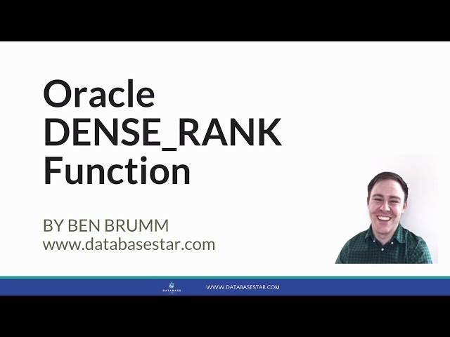 Oracle DENSE_RANK Function