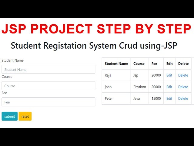 JSP Project Step by Step