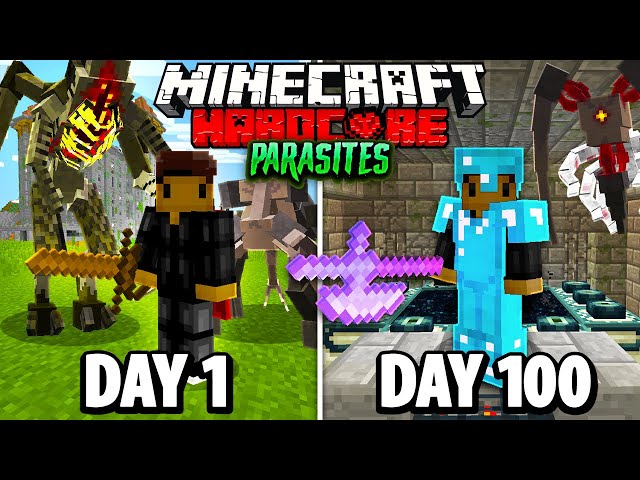 I Spent 100 Days in PARASITE OUTBREAK Hardcore Minecraft.. Here's What Happened